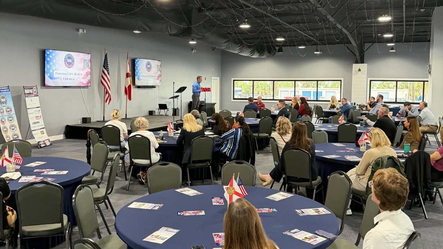 The full room at the Candidate Breakfast Forum, Capt. Anderson’s Event Center, October 6, 2026